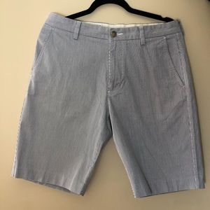 J. Crew Black and White Striped Shorts.